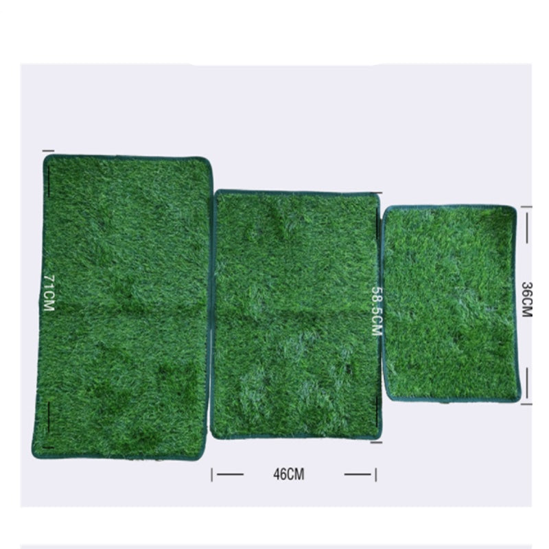 HKM-0733501 Non-Slip Green Simulated Lawn Pet Pee Pad for Indoor Use