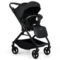 HKM-073427 3 in 1 Foldable Aluminium Frame Baby Stroller with Two-Way Seat for Newborns, Lightweight Travel Carriage