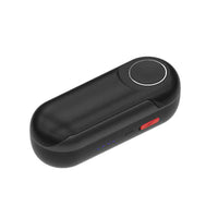 HKM-073427 Wireless Bluetooth Headset with Multi-Point Connection, Battery Display, NFC, and Voice Control - Black