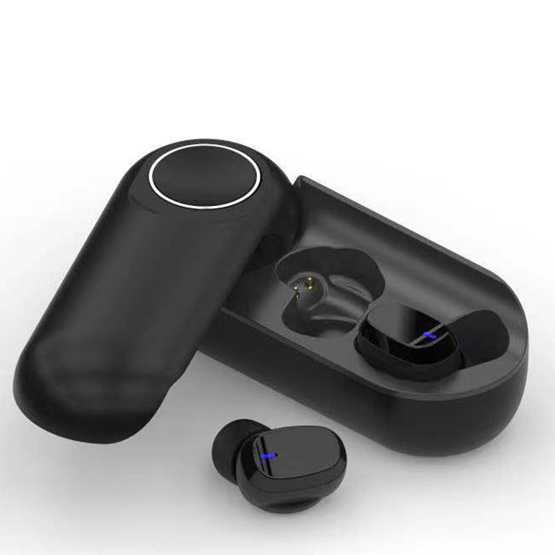 HKM-073427 Wireless Bluetooth Headset with Multi-Point Connection, Battery Display, NFC, and Voice Control - Black