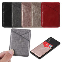 HKM-073619 PU Leather Mobile Phone Back Sticker Card Cover - Lightweight 11g Protective Accessory
