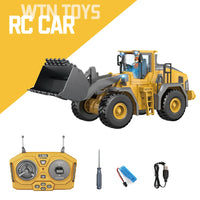 HKM-073683 2.4G Wireless Remote Control Mini Excavator Toy - Metal Engineering Construction Digger Vehicle