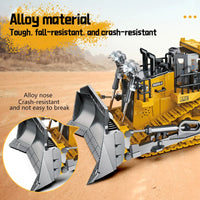 HKM-073683 2.4G Wireless Remote Control Mini Excavator Toy - Metal Engineering Construction Digger Vehicle