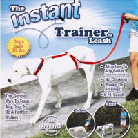 HKM-0737213 Instant Trainer Leash for Dogs Over 30 lbs - Gentle Control for Walking Without Pulling