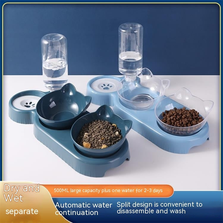 HKM-0737597 Anti-tumble Automatic Cat Feeding Water Fountain in Various Colors