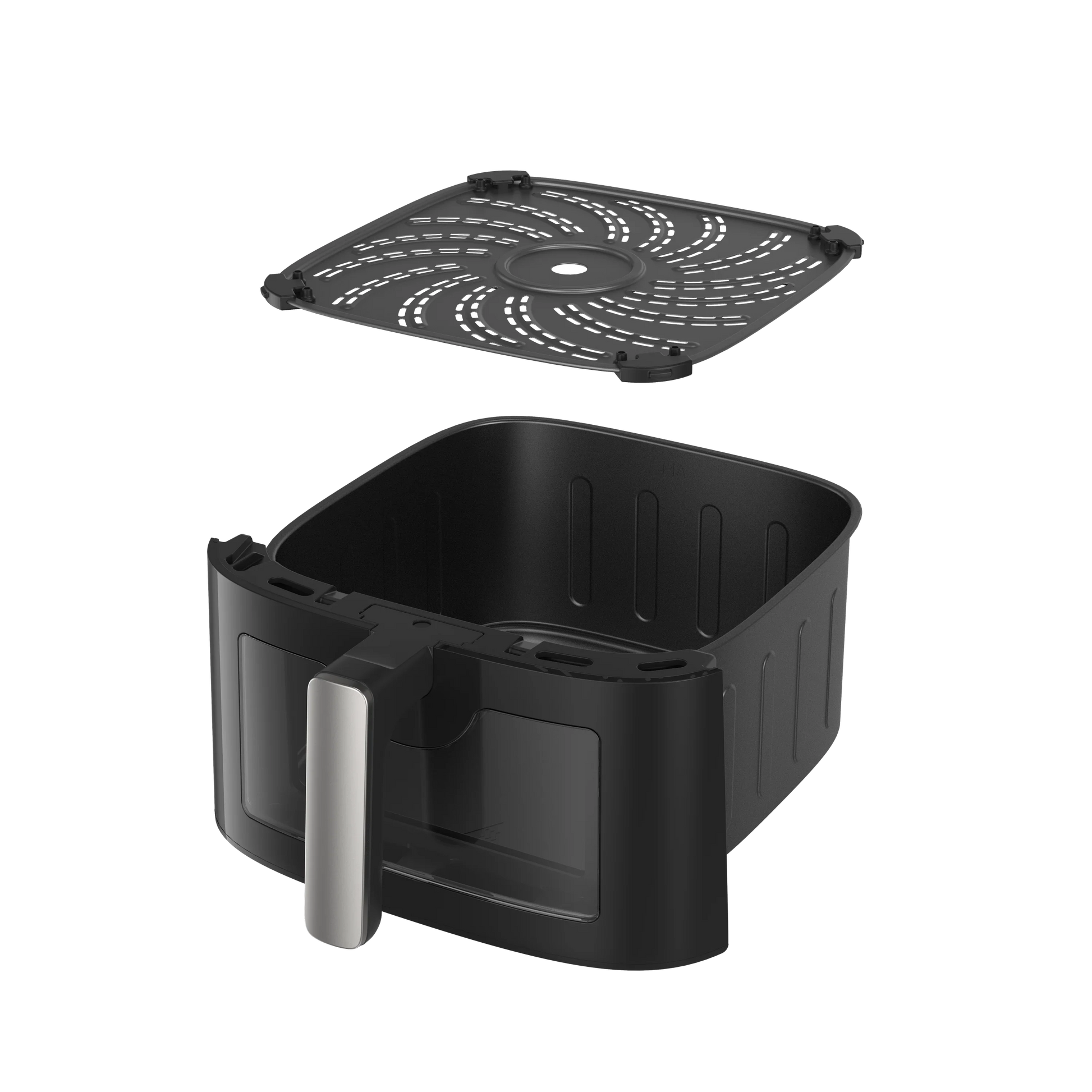 HKM-073811 7L Electric Smoke Air Fryer with Wood Pellets and 360° Cooking Technology for Oil-Free Household Cooking