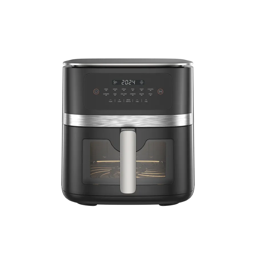 HKM-073811 7L Electric Smoke Air Fryer with Wood Pellets and 360° Cooking Technology for Oil-Free Household Cooking