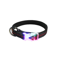 HKM-0739389 Luminous Nylon Reflective Pet Collar Leash with Multi-Flash Modes