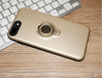 HKM-073939 Magnetic Back Cover Case for iPhone Models - Durable PC, TPU, and Metal Material