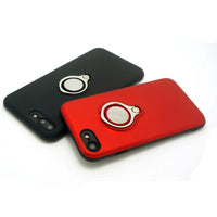 HKM-073939 Magnetic Back Cover Case for iPhone Models - Durable PC, TPU, and Metal Material