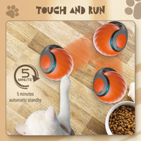 HKM-0740669 Self-Rolling Interactive Cat and Dog Toy Ball - Rechargeable, Durable, and Easy to Clean