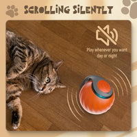 HKM-0740669 Self-Rolling Interactive Cat and Dog Toy Ball - Rechargeable, Durable, and Easy to Clean