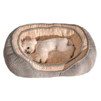 HKM-0741437 Kennel Four Seasons Dog Bed for Small to Medium Dogs - Gray Fabric Mat