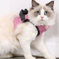 HKM-0742461 Lightweight Breathable Cat Leash and Chest Strap in Multiple Colors