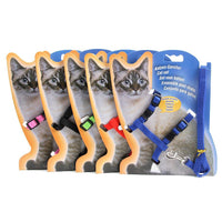 HKM-074259 Multi-Color Nylon Cat Leash with Adjustable Chest Strap