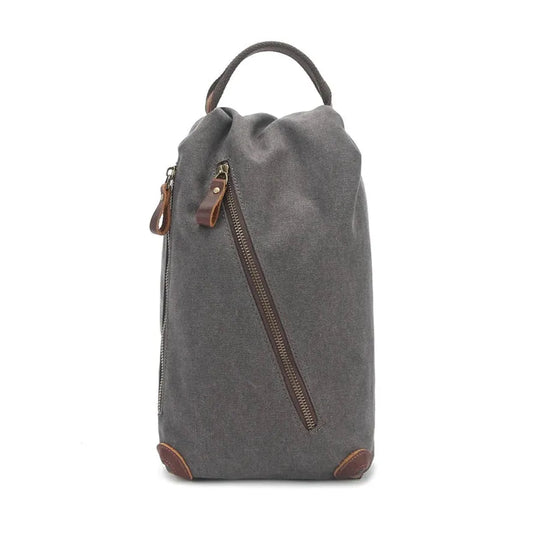 HKM-074259 Multifunctional Retro Casual Men's Shoulder Bag in Heavyweight Waxed Canvas