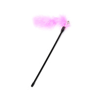 HKM-0743997 Funny Cat Toy Stick with Turkey Feather and Plastic, 27cm Long