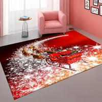 HKM-074451 Abstract Cartoon and Plant-Themed Polyester Fiber Carpet - Various Sizes Available