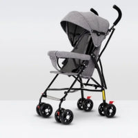 HKM-074579 Compact Stroller with Storage Frame and Integrated Cup Holder for Effortless Mobility