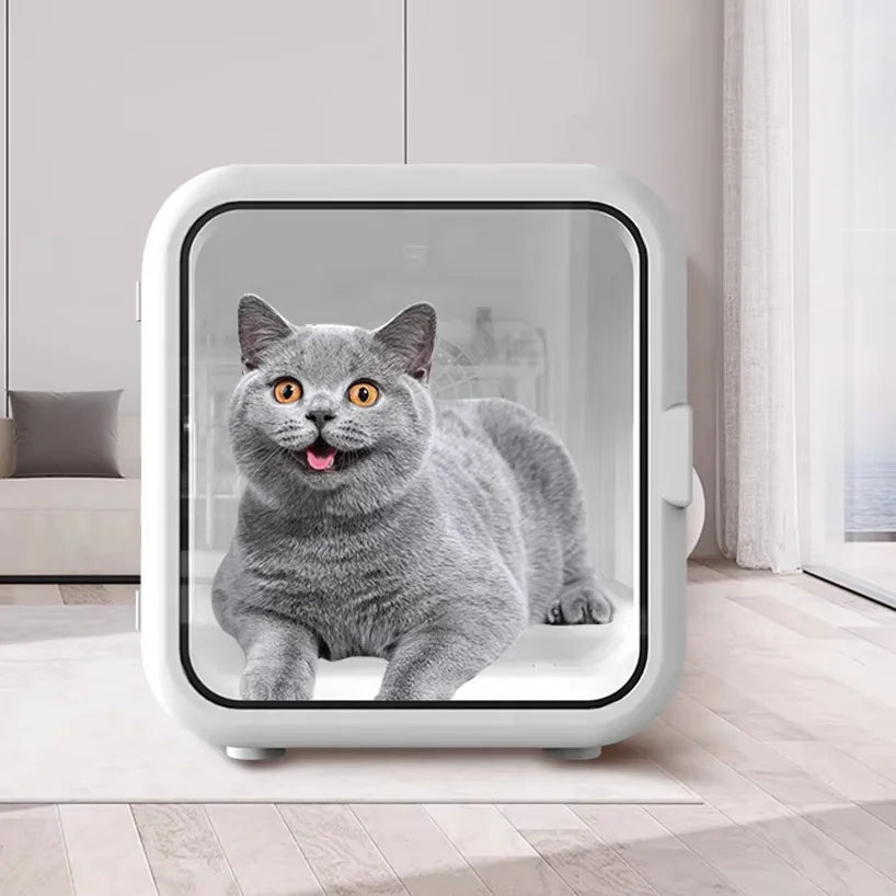 HKM-074643 Adjustable Speed Silent Pet Hair Dryer Box for Dogs and Cats - Nature Wind Design