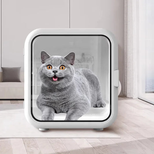 HKM-074643 Adjustable Speed Silent Pet Hair Dryer Box for Dogs and Cats - Nature Wind Design