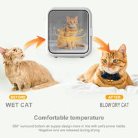 HKM-074643 Adjustable Speed Silent Pet Hair Dryer Box for Dogs and Cats - Nature Wind Design
