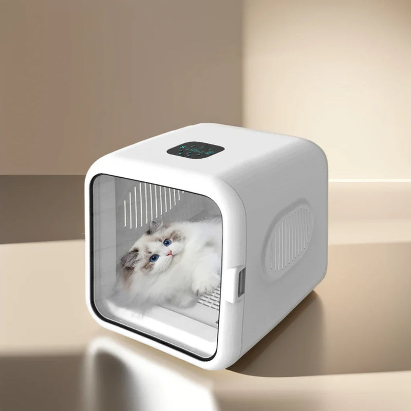 HKM-074643 Adjustable Speed Silent Pet Hair Dryer Box for Dogs and Cats - Nature Wind Design