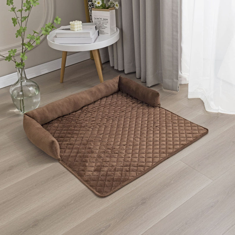 HKM-0747197 Plush Pet Nest Sofa with Removable, Washable Cushion in Multiple Colors