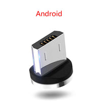 HKM-074771 Nylon Braided 90-Degree Magnetic Charging Cable for Mobile Devices - Fast 2A Current, Dust-Plug Design, 1m & 2m Lengths