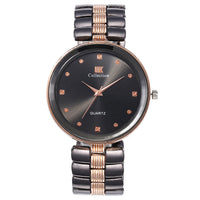 HKM-074899 Large Dial Quartz Watch for Men - Business Style, Chronograph Function, Round Alloy Case