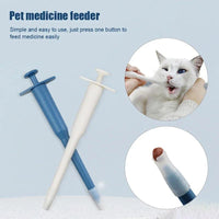 HKM-0749117 Pet Medicine Feeder Syringe for Cats and Dogs - Push Dispenser for Easy Medication and Liquid Delivery