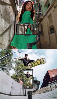 HKM-075091 Three-Axis Handheld Mobile Phone Stabilizer with 320° Vertical Rotation and Smart Motion Follow Function