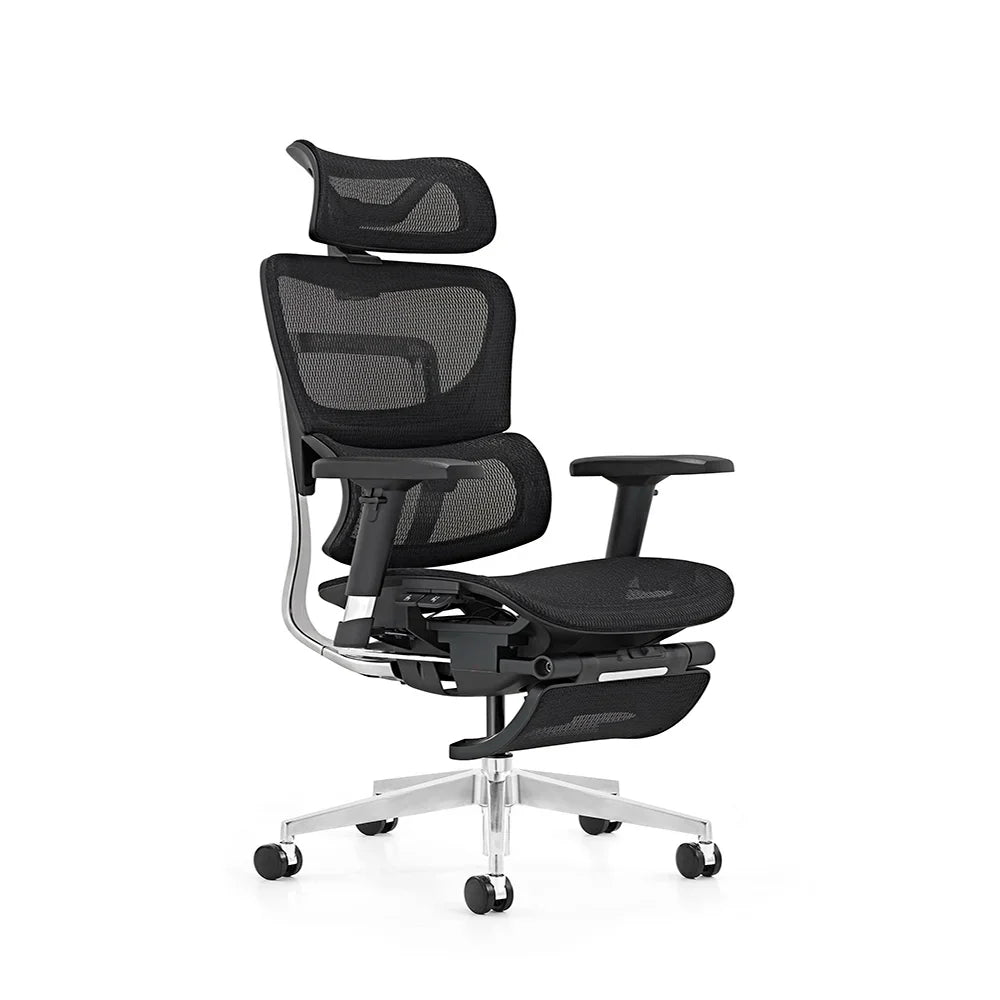 HKM-075155 Ergonomic Adjustable Office Chair with 3D Armrests and Mesh Back Support for Managers