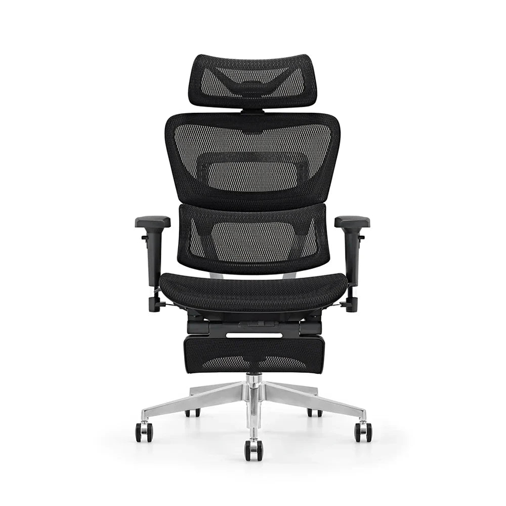 HKM-075155 Ergonomic Adjustable Office Chair with 3D Armrests and Mesh Back Support for Managers