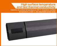 HKM-075155 Wall Mounted Electric Infrared Heater with Remote Control - 1500W Graphene Heating Tube, 220V, Outdoor Use