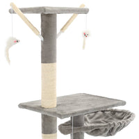 HKM-0752189 Luxury Cat Tree with Sisal Scratching Posts and Cozy Hiding Houses, 230-250 cm