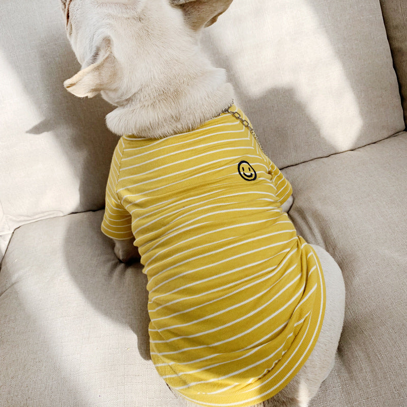 HKM-0753981 Casual Washed Cotton Two-Legged Clothing for Puppies and Pets