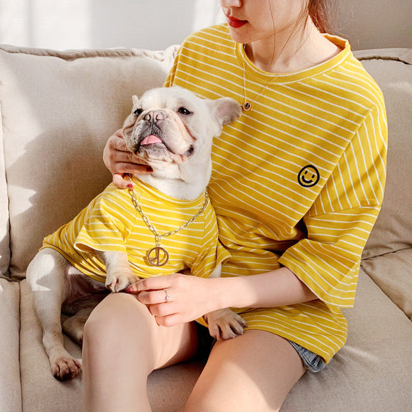 HKM-0753981 Casual Washed Cotton Two-Legged Clothing for Puppies and Pets