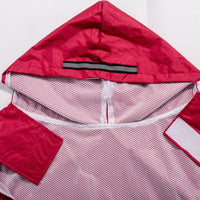HKM-0755261 Waterproof Reflective Hooded Poncho for Pets with Two Legs