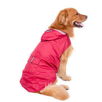 HKM-0755261 Waterproof Reflective Hooded Poncho for Pets with Two Legs