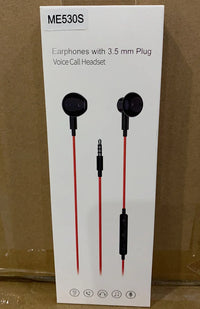 HKM-075539 Magnetic Wired Earbuds with Microphone and Volume Control for iPhone and iPad - White Sports Earphones