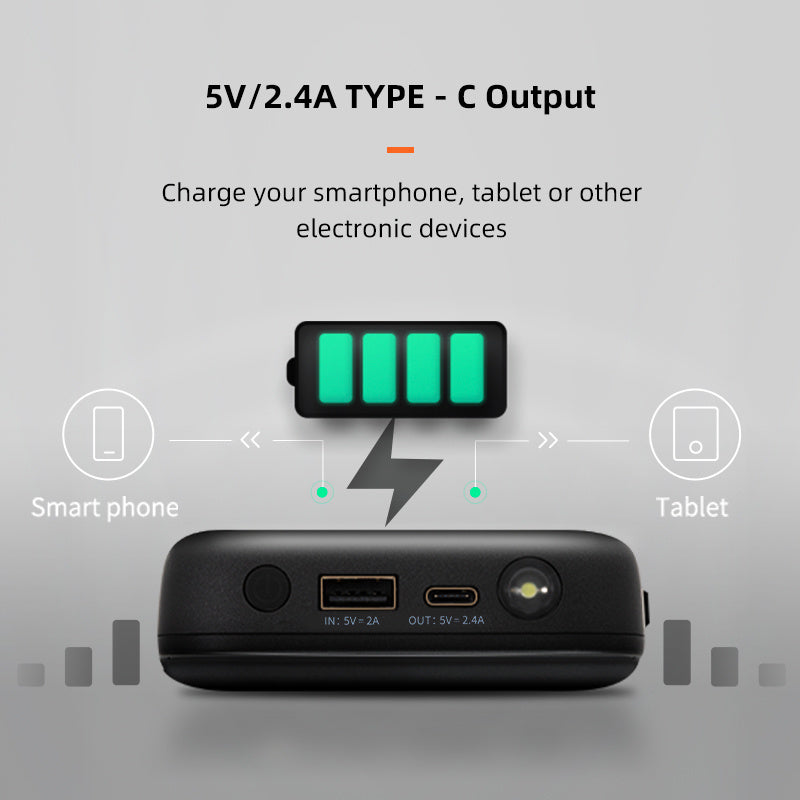 HKM-075603 11100mAh Car Emergency Power Supply with USB and 12V Jump Start Port