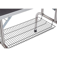 HKM-0756541 Sturdy 42-Inch Pet Grooming Table with Adjustable Arms and Storage Basket for Dogs and Cats