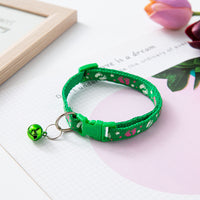 HKM-0756669 Double Footprints Cat Dog Bell Collar - Colorful and Durable Polyester, British Style