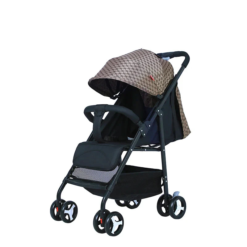 HKM-075731 Foldable 2-in-1 Baby Stroller for Infants and Toddlers, One-Hand Folding Design, Suitable for Ages 0-3 Years