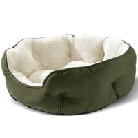 HKM-0758717 Cozy Round Pet Bed in Multiple Colors for Dogs - 48x50x15CM Soft Cloth Design