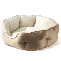 HKM-0758717 Cozy Round Pet Bed in Multiple Colors for Dogs - 48x50x15CM Soft Cloth Design