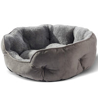 HKM-0758717 Cozy Round Pet Bed in Multiple Colors for Dogs - 48x50x15CM Soft Cloth Design