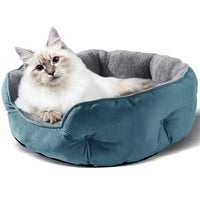 HKM-0758717 Cozy Round Pet Bed in Multiple Colors for Dogs - 48x50x15CM Soft Cloth Design