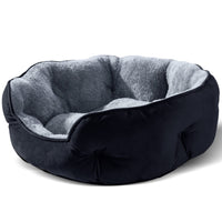 HKM-0758717 Cozy Round Pet Bed in Multiple Colors for Dogs - 48x50x15CM Soft Cloth Design
